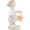 Flax Haired Children Girl with Sand Box Toys - 5 cm / 2 inch