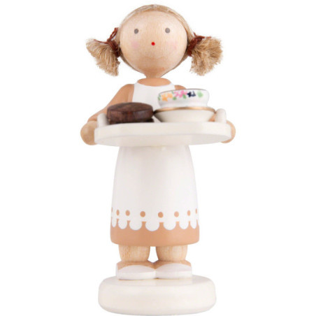 Flachshaarkinder Schokoladenmädchen - 5 cm