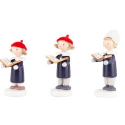 Flax Haired Children Carolers of Olbernhau - 5 cm / 2 inch