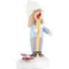 Flax Haired Children Boy on Ski - 5 cm / 2 inch