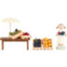 Flax Haired Children Fruit Vendor - 5 cm / 2 inch
