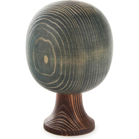 Massivholzbaum rund grün lasiert - 16 cm