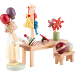 Flachshaarkinder Spielzeughändlerin - 5 cm