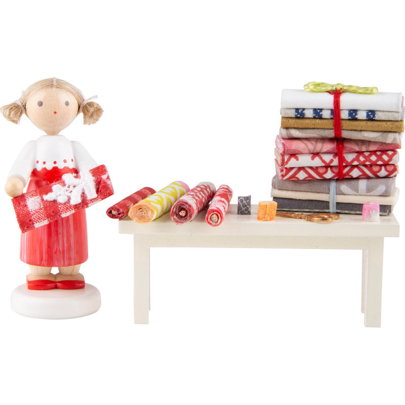 Flax Haired Children Fabric Vendor - 5 cm / 2 inch