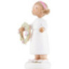 Flower Fairy Girl with Flower Wreath - 5 cm / 2 inch