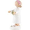 Flower Fairy Girl with Apple Blossom Twig - 5 cm / 2 inch