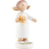 Flower Fairy Girl with Rose, Yellow - 5 cm / 2 inch