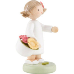 Blumenfee Mädchen mit Blütenkorb - 5 cm