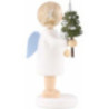 Flax Haired Angel with Little Tree - 5 cm / 2 inch