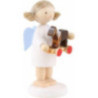 Flax Haired Angel with Little Horse - 5 cm / 2 inch