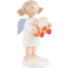 Flax Haired Angel with Little Lamb - 5 cm / 2 inch