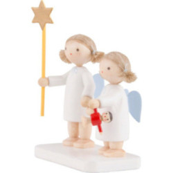 Flax Haired Angels "Siblings" - 5 cm / 2 inch