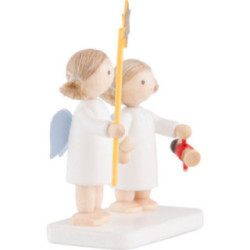 Flax Haired Angels "Siblings" - 5 cm / 2 inch