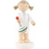 Flax Haired Angel with Humming Top - 5 cm / 2 inch