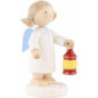 Flax Haired Angel with Lantern - 5 cm / 2 inch