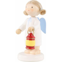 Flax Haired Angel with Lantern - 5 cm / 2 inch