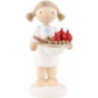 Flax Haired Angel with St. Nick Plate - 5 cm / 2 inch
