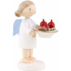 Flax Haired Angel with St. Nick Plate - 5 cm / 2 inch