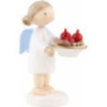 Flax Haired Angel with St. Nick Plate - 5 cm / 2 inch