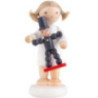 Flax Haired Angel with Plum Man - 5 cm / 2 inch