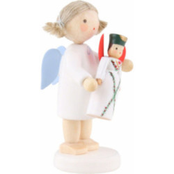 Flax Haired Angel Seiffen - 5 cm / 2 inch