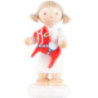 Flax Haired Angel with Swedish Little Horse - 5 cm / 2 inch