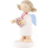Flax Haired Angel with Ginger Bread Heart - 5 cm / 2 inch