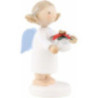 Flax Haired Angel with Christmas Star - 5 cm / 2 inch