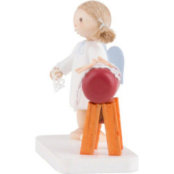 Flax Haired Angel with Clopper Sack - 5 cm / 2 inch