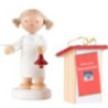 Flax Haired Angel with Desk - 5 cm / 2 inch