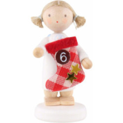 Flax Haired Angel with Boot (6) - 5 cm / 2 inch