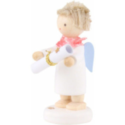 Flax Haired Angel with Poem Roll (Poem "Flax Haired Angel" included) - 5 cm / 2 inch