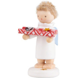 Flachshaarengel mit Geschenkpapier (9) - 5 cm