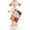 Flax Haired Angel with Bakery Book (13) - 5 cm / 2 inch