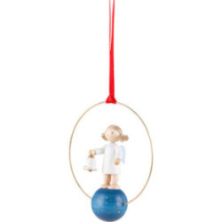 Christbaumschmuck Engel mit Glocke - 7 cm