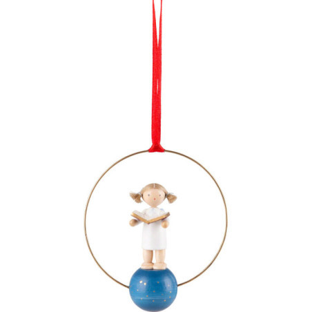 Tree Ornament - Angel with Music Book - 7 cm / 2.8 inch