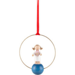 Tree Ornament - Angel with Ginger Bread Herz - 7 cm / 2.8 inch