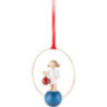 Christbaumschmuck Engel mit Christbaumkugel - 7 cm