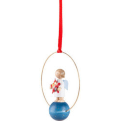 Christbaumschmuck Engel mit Stern (1) - 7 cm