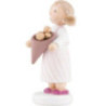 Flachshaarkinder Mädchen mit Pralinen - 5 cm