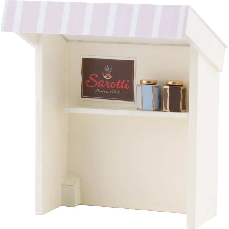 Flachshaarkinder Marktbude für Schokoladenverkäuferin - 8 cm