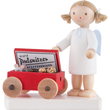 Flachshaarengel mit Pulsnitzer Pfefferkuchen - 5 cm