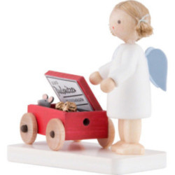 Flachshaarengel mit Pulsnitzer Pfefferkuchen - 5 cm