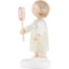 Flax Haired Children Girl with Lollipop - 5 cm / 2 inch