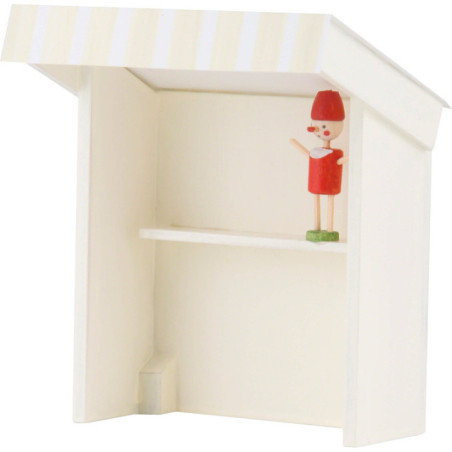 Flachshaarkinder Marktbude Spielzeughändlerin - 8 cm