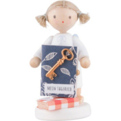 Flax Haired Angel with Diary - 5 cm / 2 inch