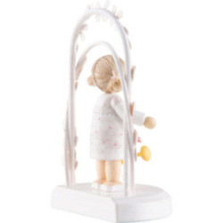 Flax Haired Children - Birthday Child with Watering Can - 7,5 cm / 3 inch
