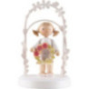 Flax Haired Children - Birthday Child with Easter Basket - 7,5 cm / 3 inch