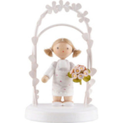 Flachshaarkinder Geburtstagskind mit Rosen - 7,5 cm