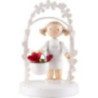 Flax Haired Children - Birthday Child with Amaryllis - 7,5 cm / 3 inch